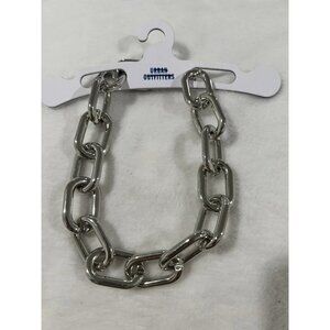 Urban Outfitters Chunky Silver Chain 16" Statement Choker Necklace